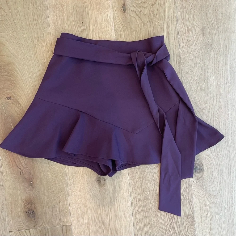 Zara purple high waist skirt / skirt size XS - Picture 2 of 6